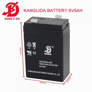 Kanglida 6v 5ah lead acid battery for electric scales