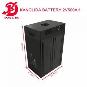 Kanglida 2v 500ah deep cycle battery for home solar system